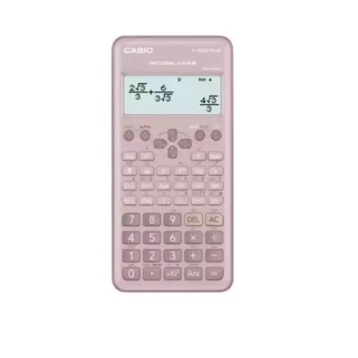 Casio Fx-82Es Plus Pembe Bilimsel Fonksiyonlu Hesap Makinesi 2.Versiyon