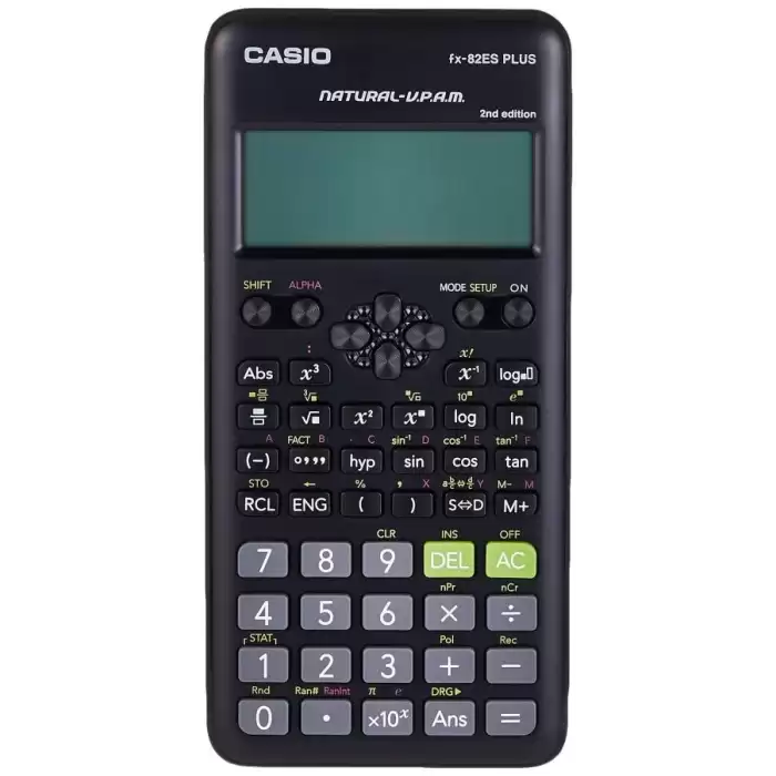 Casio Fx-82Es Plus Siyah Bilimsel Fonksiyonlu Hesap Makinesi 2.Versiyon