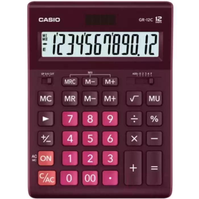 Casio Gr-12C-Wr 12 Hane Bordo Masa Üstü Hesap Makinesi