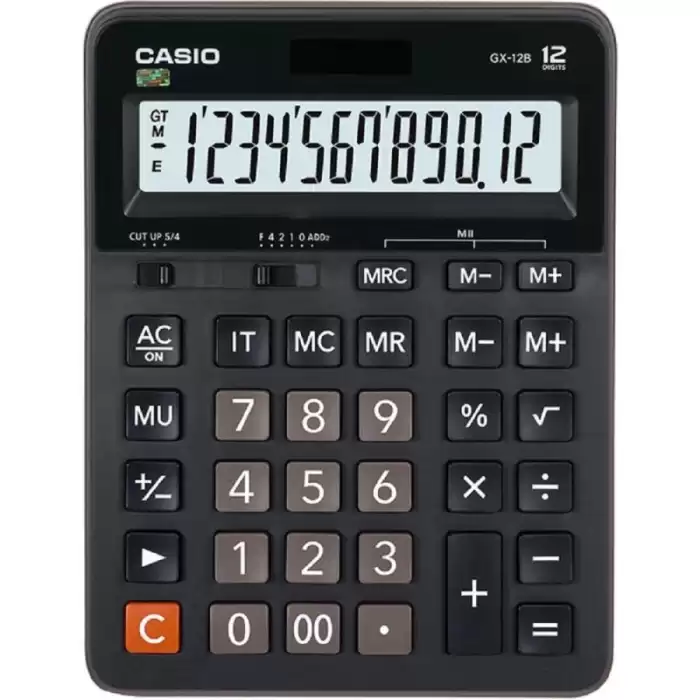 Casio Hesap Makinesi Masa Üstü 12 Hane Gx-12B