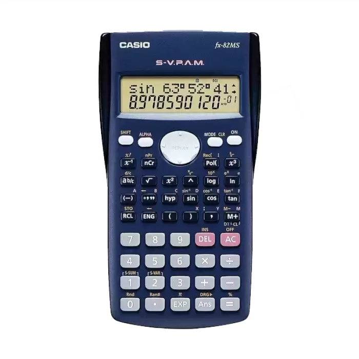 Casio Hesap Makinesi Bilimsel 2 Satır Ekran 240 Fonksiyon Fx-82Ms 2.Versiyon