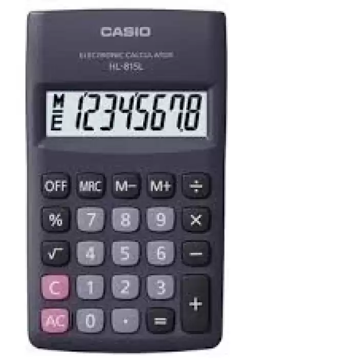 Casio Hl-815L-Bk 8 Hane Siyah Hesap Makinesi