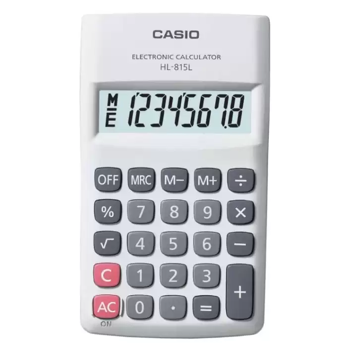 Casio Hl-815L-We 8 Hane Beyaz Hesap Makinesi