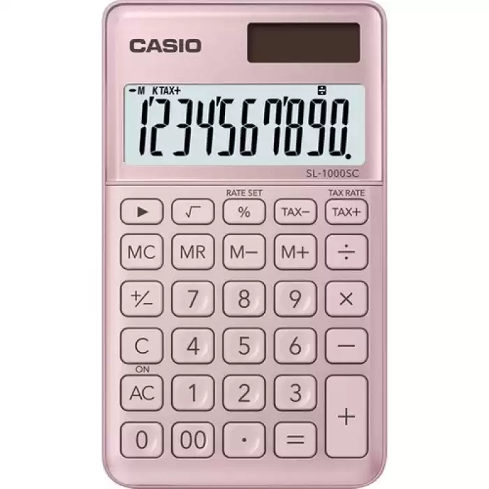 Casio Sl-1000Sc-Pk Cep Tipi 10 Hane Pembe Hesap Makinesi