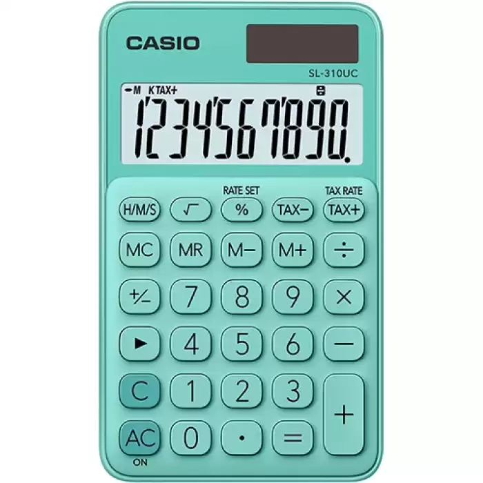 Casio Sl-310Uc-Gn Cep Tipi 10 Hane Yeşil Hesap Makinesi