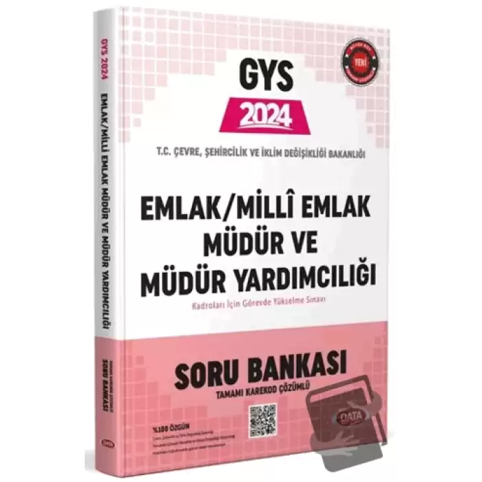 Çevre, Şehircilik ve İklim Değişikliği Bakanlığı Emlak - Milli Emlak Müdür ve Müdür Yardımcılığı Soru Bankası