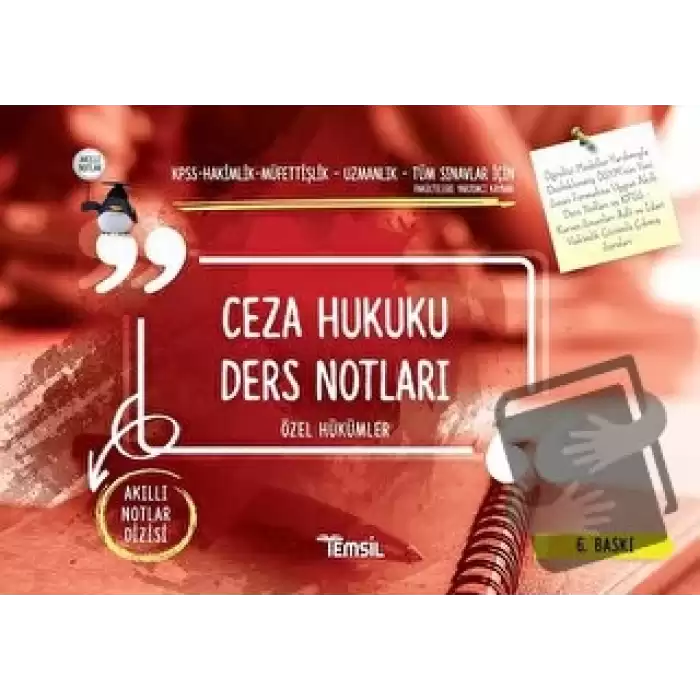 Ceza Hukuku Ders Notları - Özel Hükümler