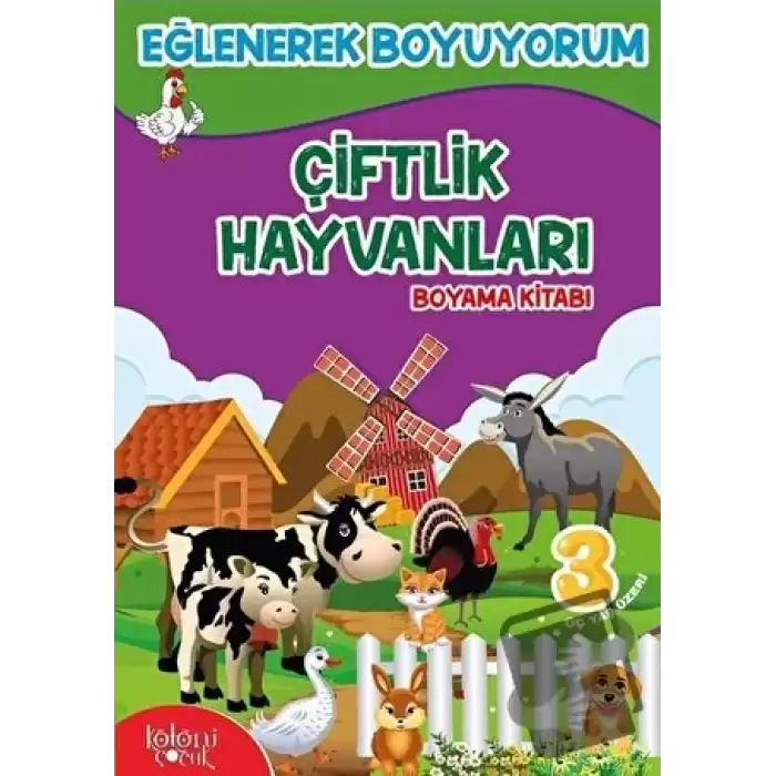 Çiftlik Hayvanları Boyama Kitabı