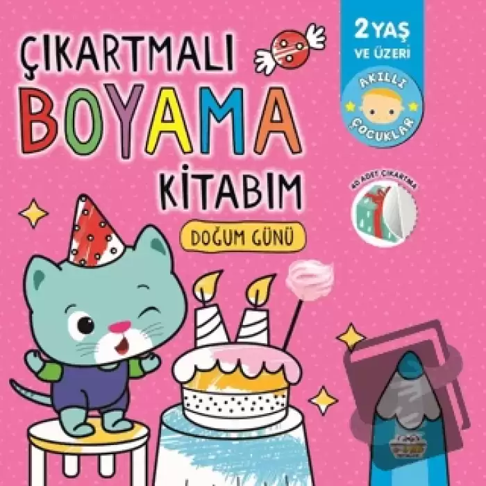 Çıkartmalı Boyama Kitabım - Doğum Günü