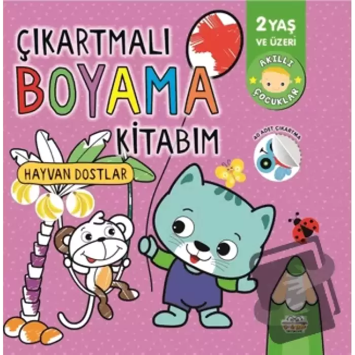 Çıkartmalı Boyama Kitabım-hayvan Dostlar