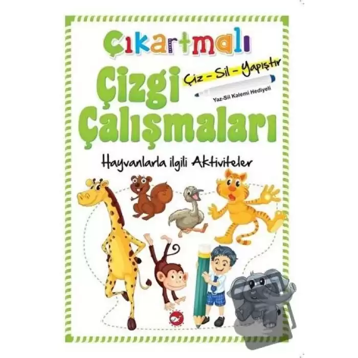 Çıkartmalı Çizgi Çalışmaları - Hayvanlarla İlgili Aktiviteler