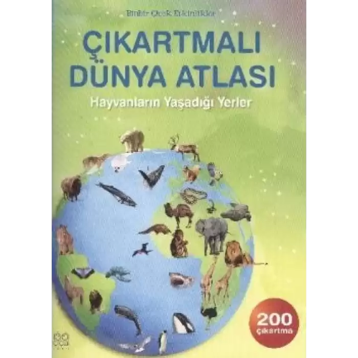 Çıkartmalı Dünya Atlası - Hayvanların Yaşadığı Yerler