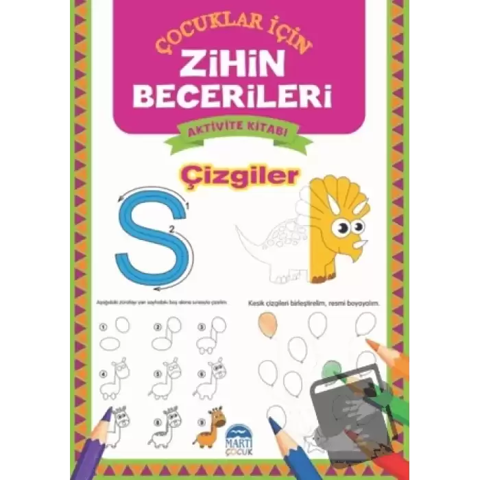 Çizgiler - Çocuklar İçin Zihin Becerileri Aktivite Kitabı