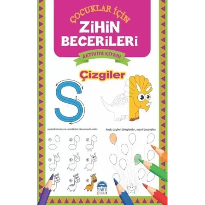 Çizgiler - Çocuklar İçin Zihin Becerileri Aktivite Kitabı