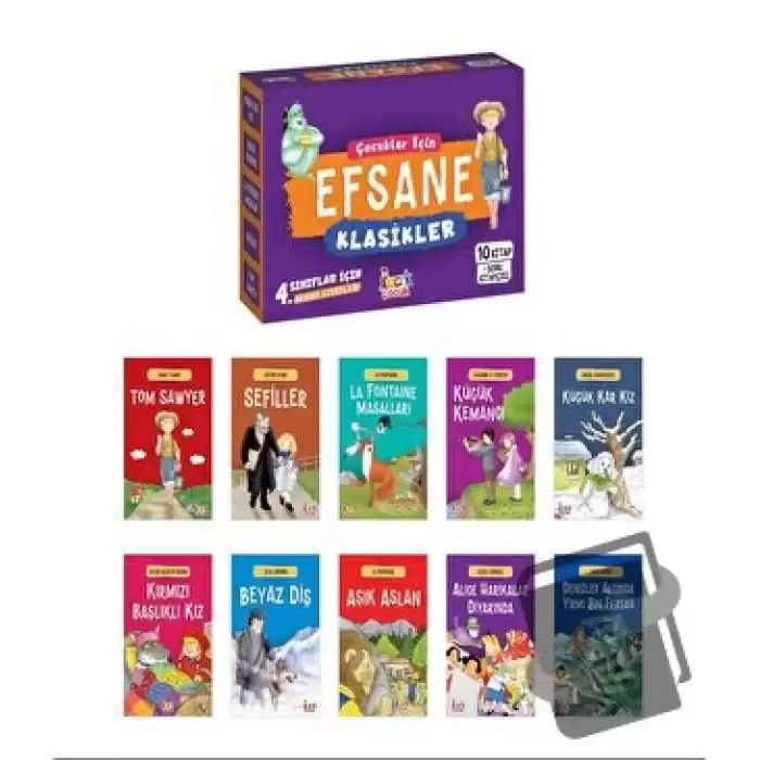 Çocuklar İçin Efsane Klasikler – (10 Kitap + Soru Kitapçığı)