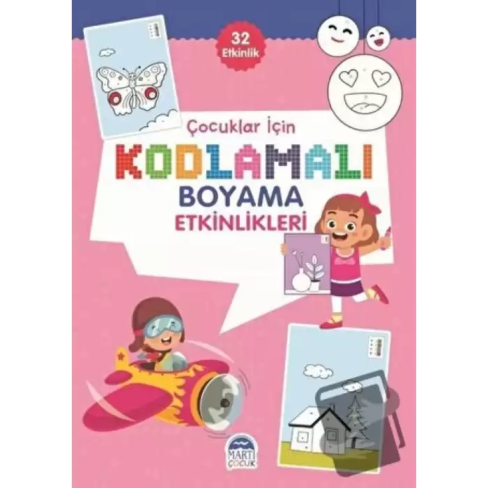 Çocuklar için Kodlama Etkinlikleri - Pembe - 32 Etkinlik