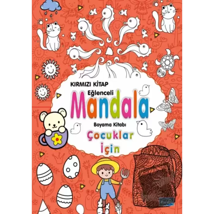 Çocuklar İçin Mandala Kırmızı