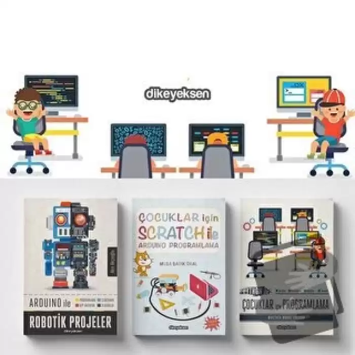 Çocuklar için Scratch ve Kodlama Eğitim Seti (3 Kitap Takım)