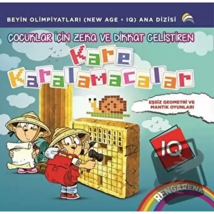 Çocuklar İçin Zeka ve Dikkat Geliştiren Kare Karalamacalar