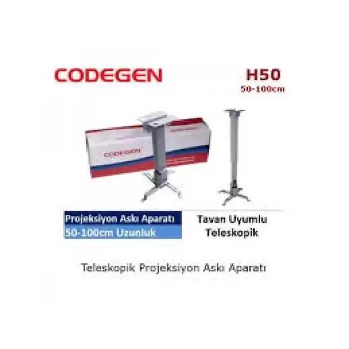 Codegen H50 Tavan Asma Aparatı 50-100 Cm (Teleskop