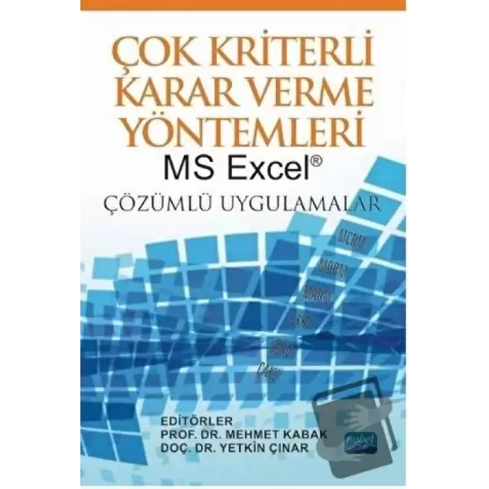 Çok Kriterli Karar Verme Yöntemleri MS Excel