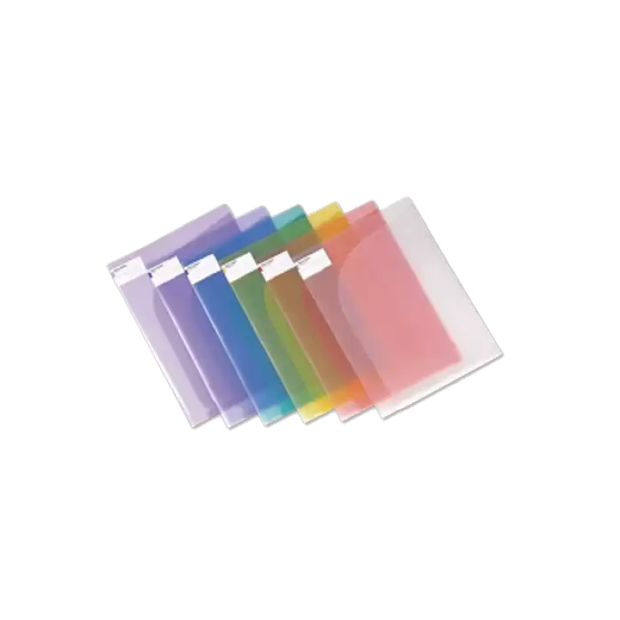 Comix Dosya Çift Taraflı 22X30.7 Şeffaf Renkler A1752 - 10lu Paket