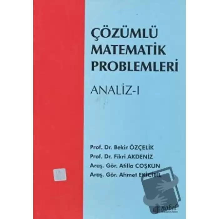 Çözümlü Matematik Problemleri - Analiz 1