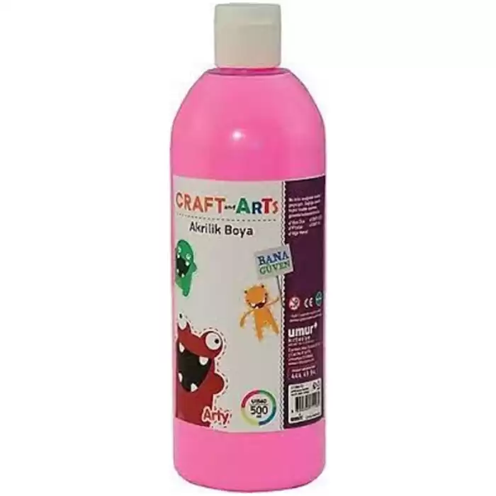 Craft And Arts Akrilik Boya 500 Ml Pembe