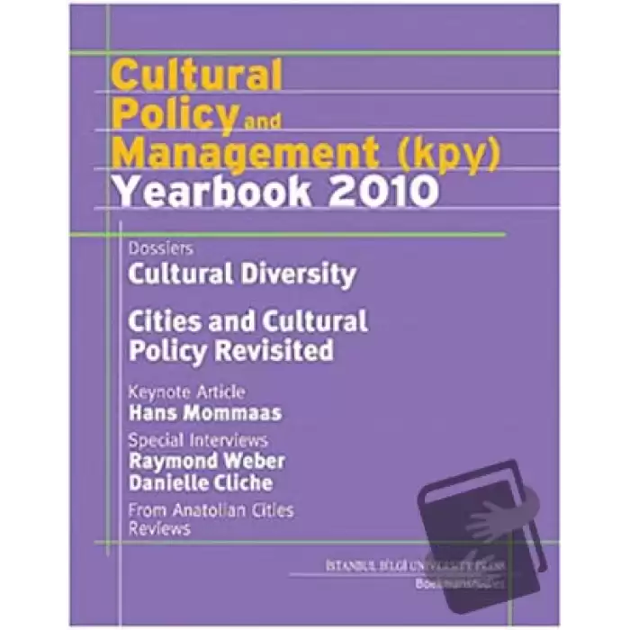 Cultural Policy and Management (KPY) Yearbook 2010