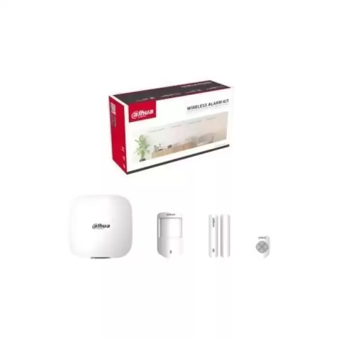 Dahua Art-Arc3000H-03-W2 Kablosuz Wifi Alarm Seti Pır Dedektör +Manyetik Kontak +Kumanda