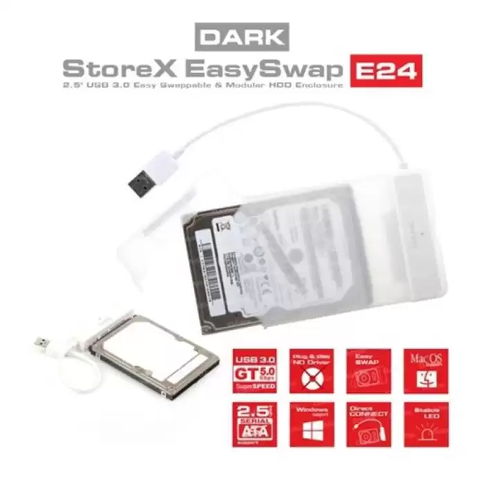 Dark Dk-Ac-Dse24U3 Torex E24 2.5 Usb 3.0 Sata