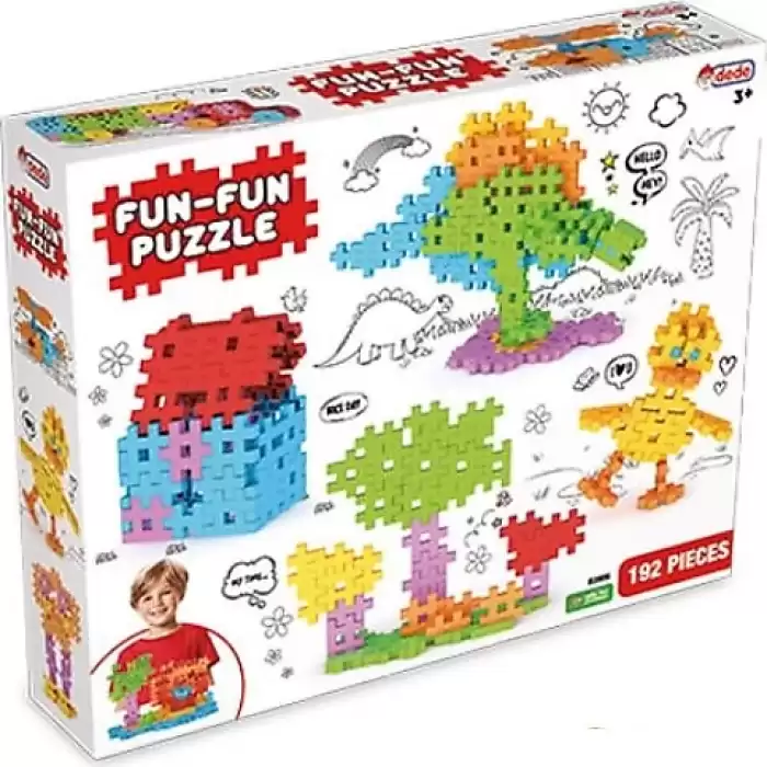 Dede Oyuncak Fun Fun Puzzle 192 Parça