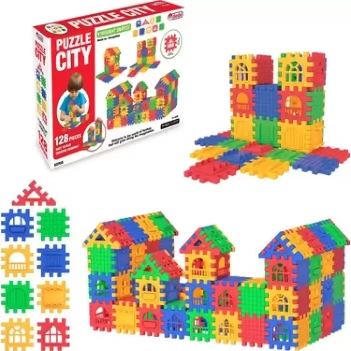 Dede Oyuncak Puzzle City 128 Parça