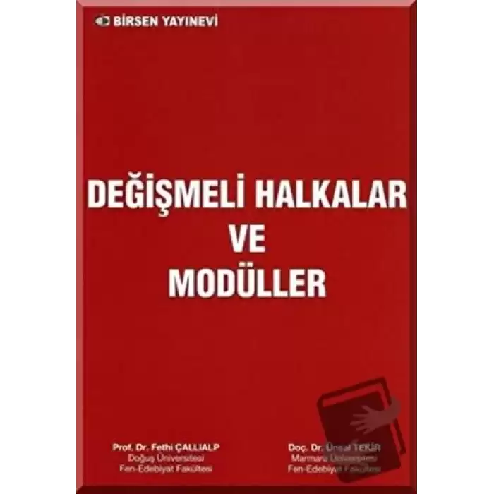 Değişmeli Halkalar ve Modüller