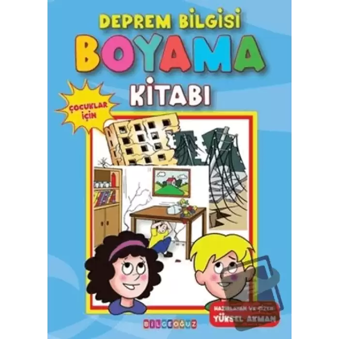 Deprem Bilgisi Boyama Kitabı - Çocuklar İçin