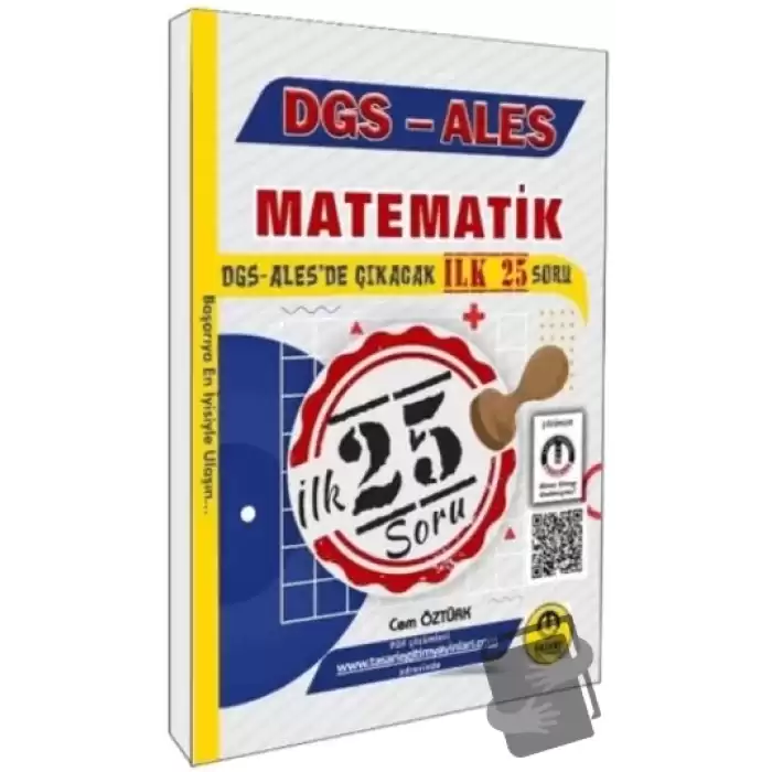 DGS ALES Matematik İlk 25 Çıkacak Soru Çözümlü