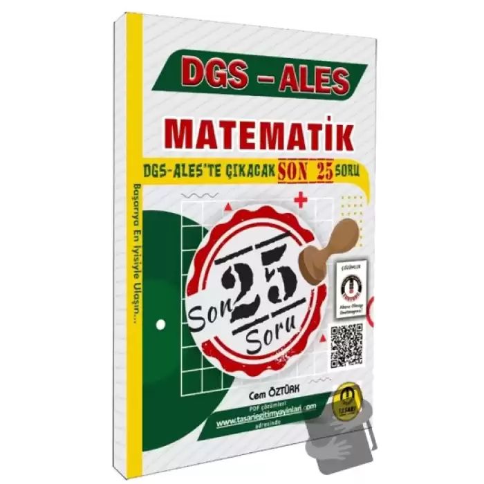 DGS ALES Matematik Son 25 Çıkacak Soru Bankası