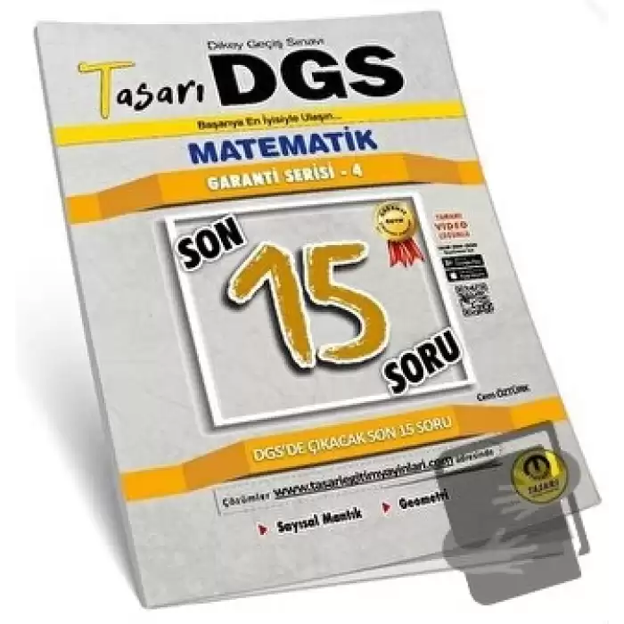 DGS Matematik Son 15 Garanti Serisi 4