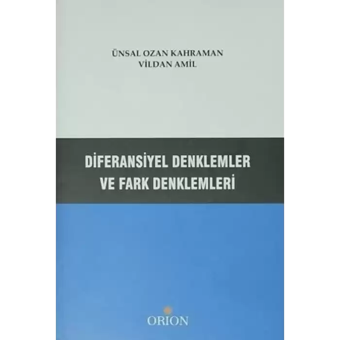 Diferansiyel Denklemler ve Fark Denklemleri