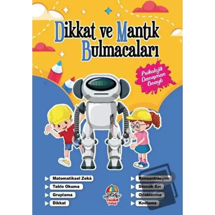 Dikkat Ve Mantık Bulmacaları - Lacivert Kitap