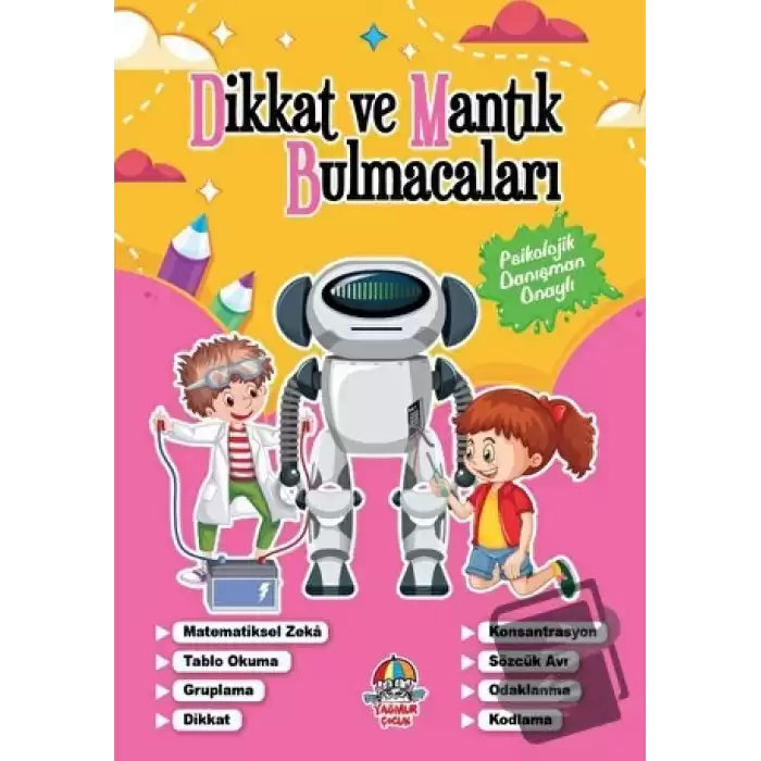 Dikkat Ve Mantık Bulmacaları - Pembe Kitap