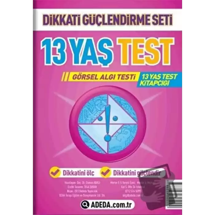 Dikkati Güçlendirme Seti 13 Yaş Test