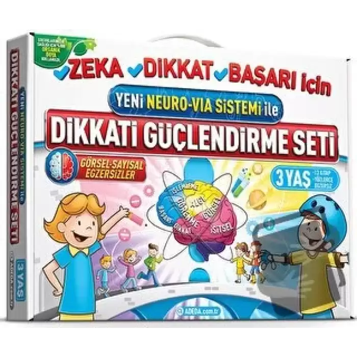 Dikkati Güçlendirme Seti 3 Yaş - Yeni Neoro - Via Sistemi İle