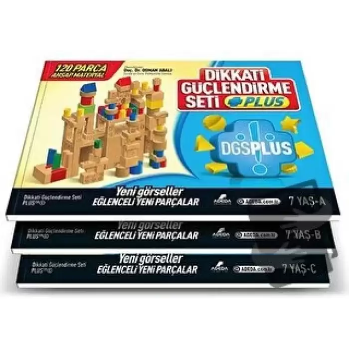 Dikkati Güçlendirme Seti Plus (3 Kitap Materyalsiz - 7 Yaş)