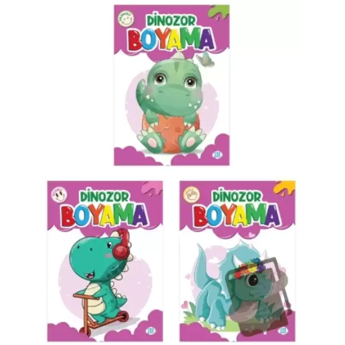 Dinozor Boyama Seti (3 Kitap)