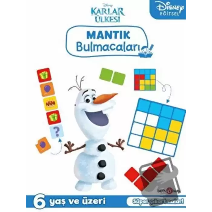 Disney Eğitsel Karlar Ülkesi Çıkartmalı Mantık Bulmacaları