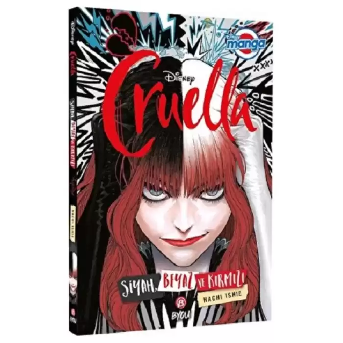 DISNEY MANGA CRUELLA – SİYAH, BEYAZ VE KIRMIZI