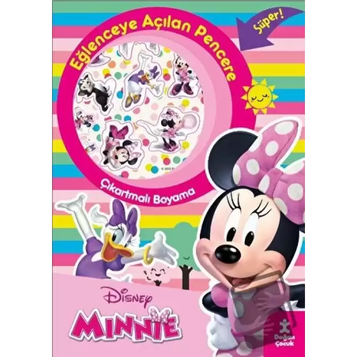 Disney Minnie Eğlenceye Açılan Pencere Çıkartmalı Boyama Kitabı