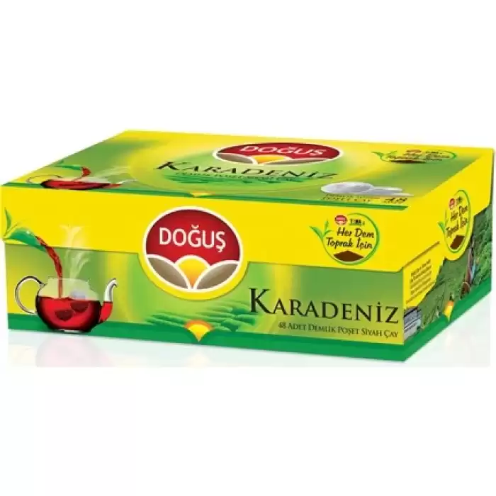 Doğuş Karadeniz Demlik Poşet Çay 48X3.2 Gr Bergamot Aromalı