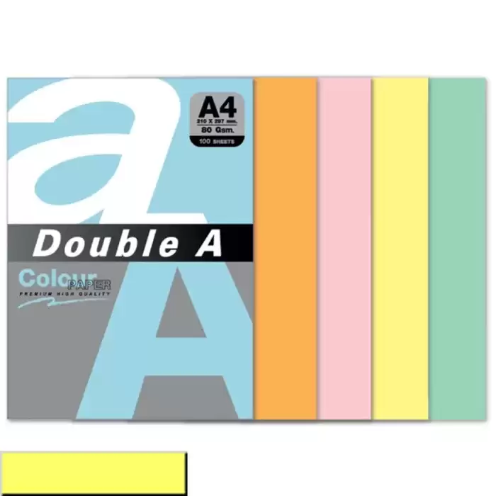 Double A Renkli Kağıt 100 Lü A4 80 Gr Pastel Butter